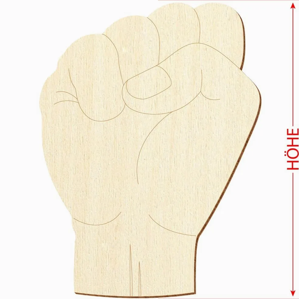 Segnalibro a mano in legno, simbolo rivoluzionario, 3 – 50 cm, confezione da 100 pezzi, altezza: 37 cm di altezza