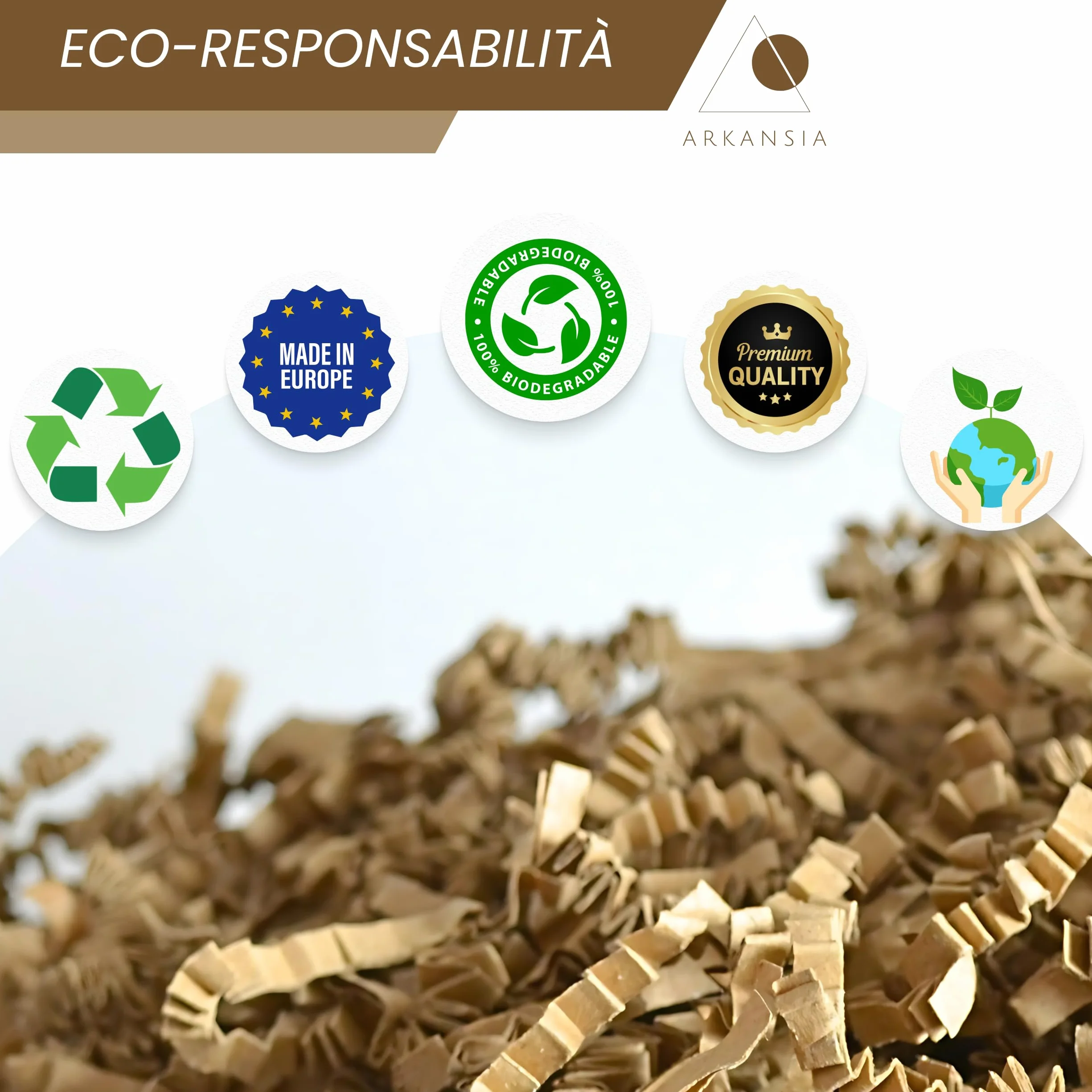 Carta Kraft Triturata 500g Bianco Riempimento Scatole Regalo Imballaggio Protezione Decorazione