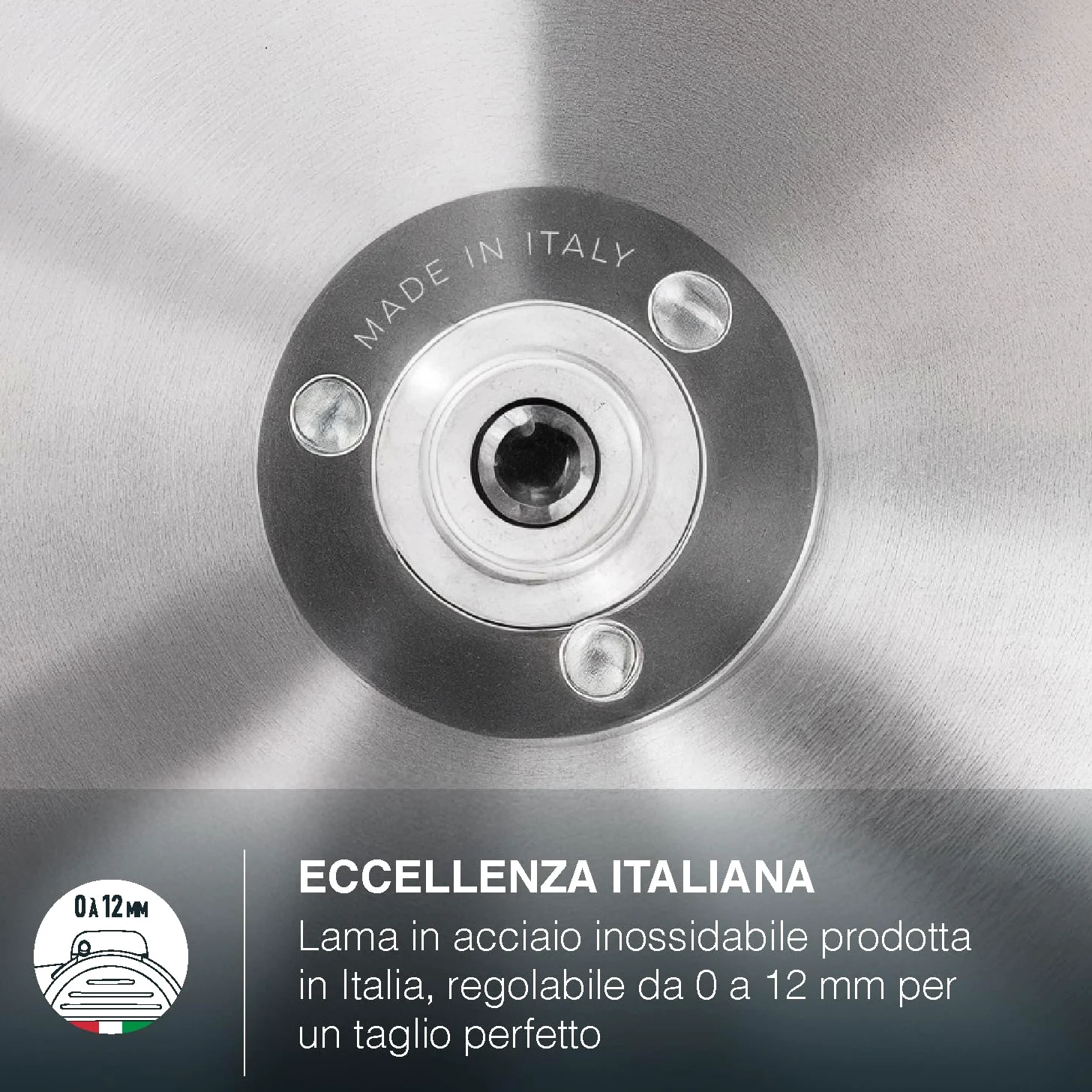 h.koenig Affettatrice Elettrica Professionale MSX254 per Salumi,Pane,Formaggio,240W,Lama Italiana 25cm,Spessore 0-12 mm,Affilatore Integrato,282RPM