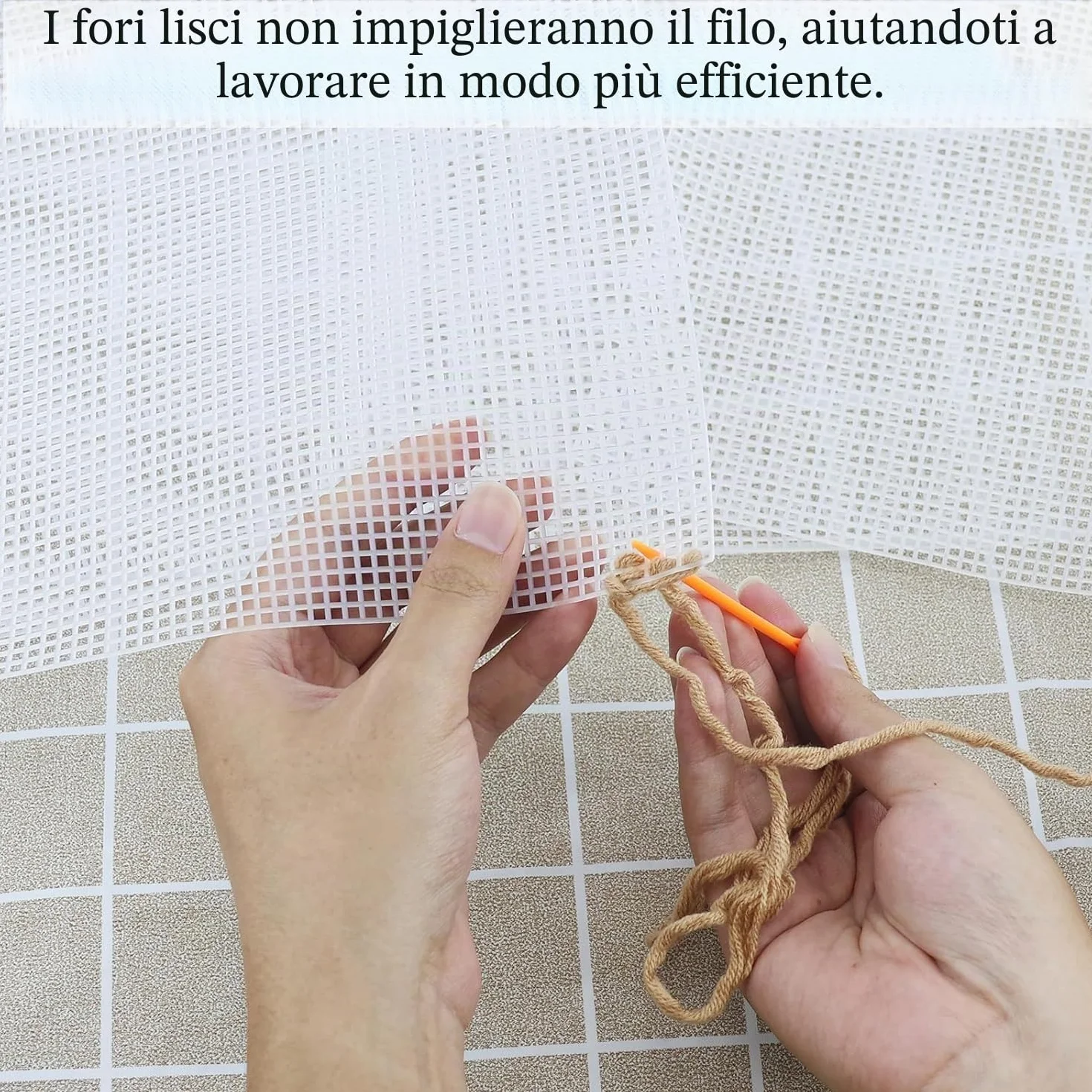 7 Pezzi Fogli di Tela Rete, Rete Canvas per Borse, Rete per Borse Uncinetto, 30 x 20 cm, Bianco, per Fai da Te, Cucito, Fai da Te, Borsa, Punto Croce, Ricamo, Uncinetto