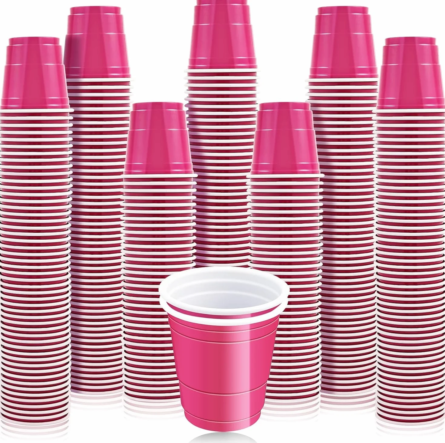 Bicchierini da shot in plastica usa e getta rosa 56,7 g 200 szt. na feste