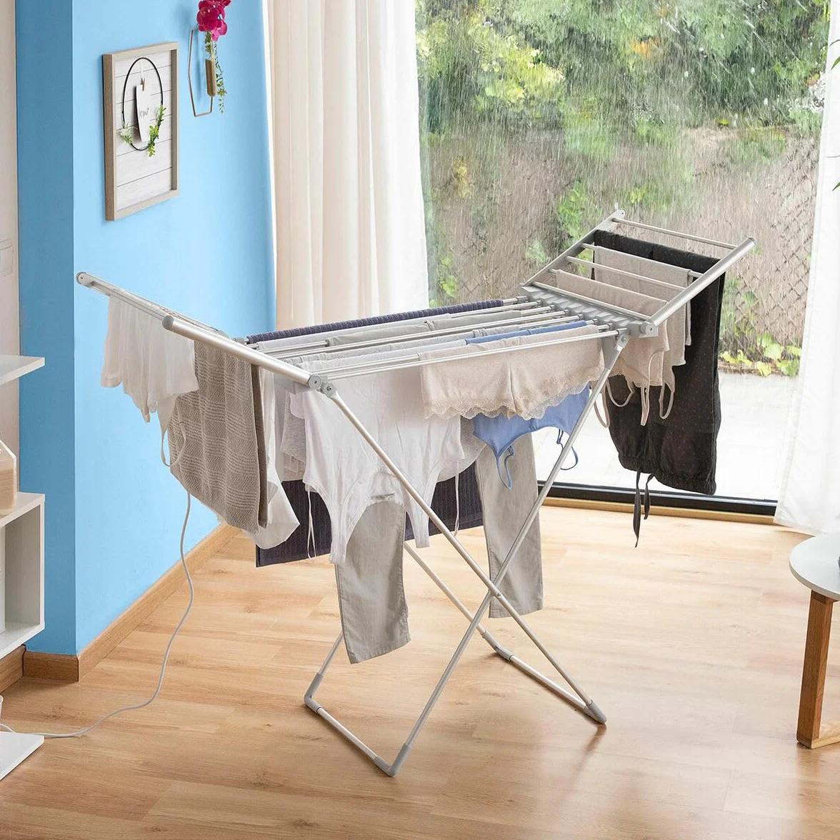 Stendibiancheria Elettrico Pieghevole con Ali Drywing InnovaGoods 20 sbarre 230 W