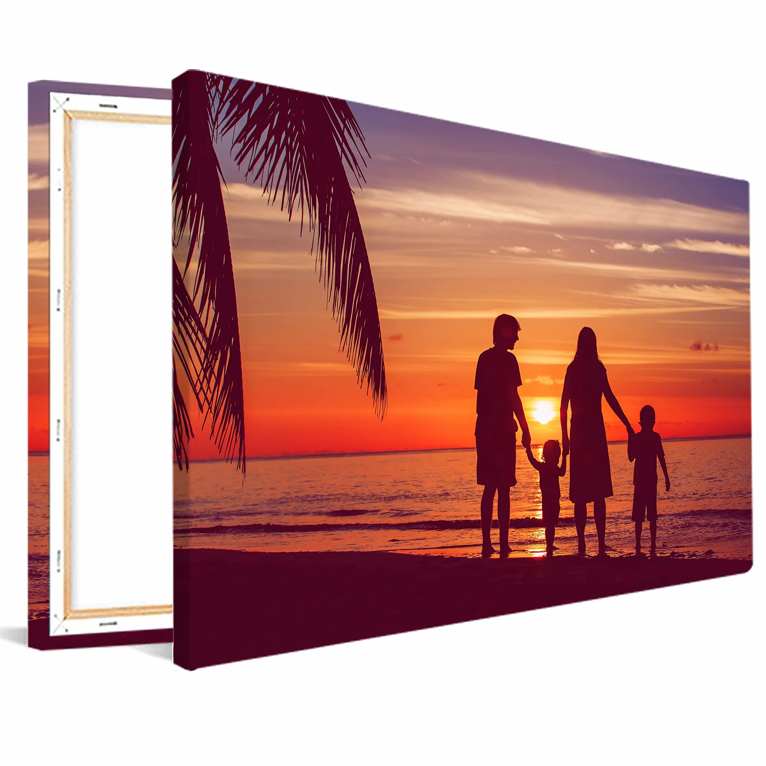 MuchoWow© Grande Tela Personalizzata con Foto 80x120 cm – Formato Verticale o Orizzontale – Decorazione Parete Camera e Bagno – Regalo Fotografico