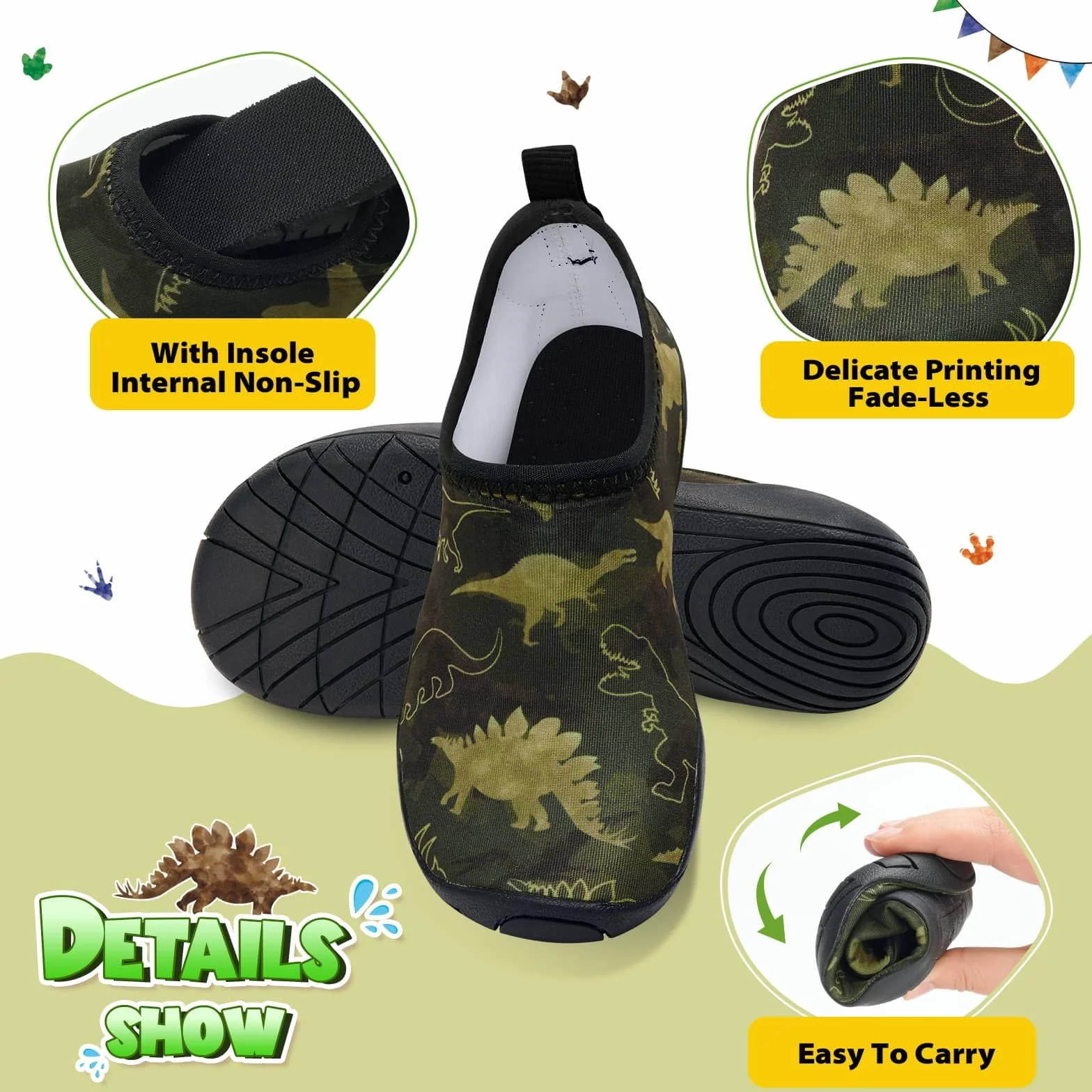 Scarpe da Acqua per Bambini Suola Spessa Maglia Morbida