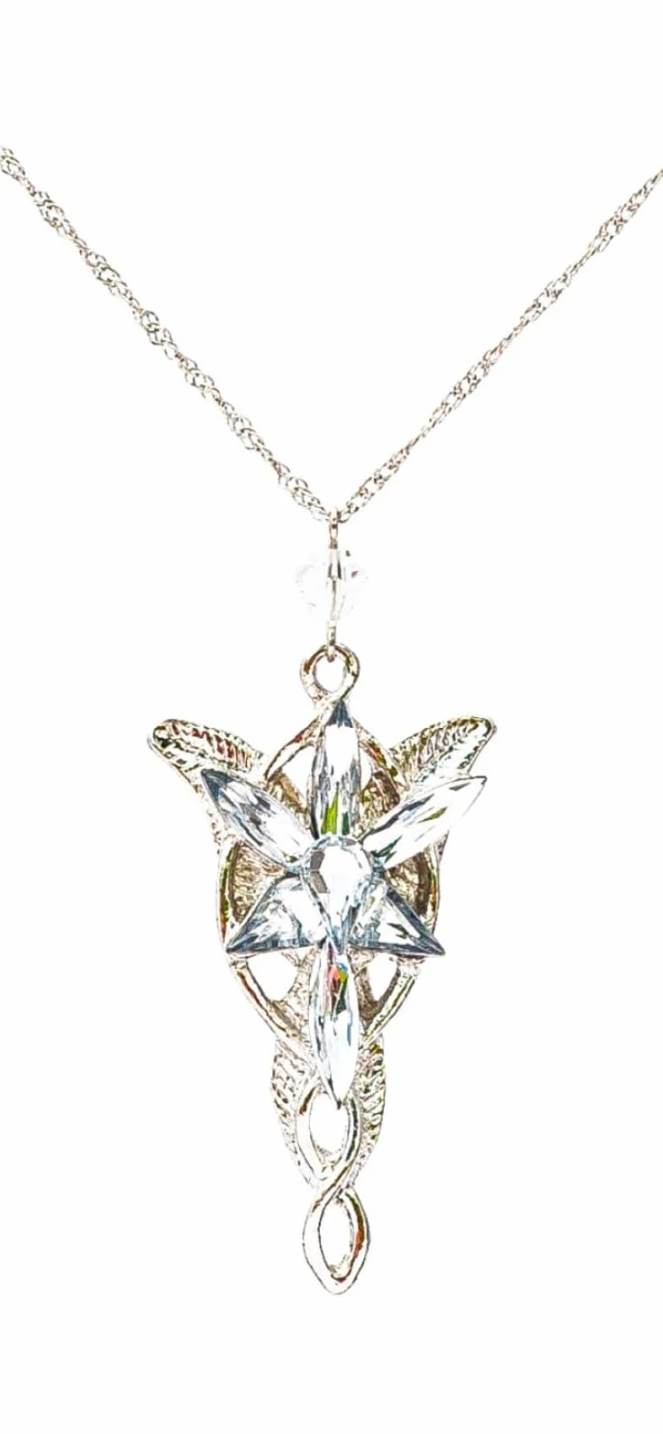 Ciondolo Stella del Vespro Signore degli Anelli Argento Gadget Auto Specchietto Idea Regalo