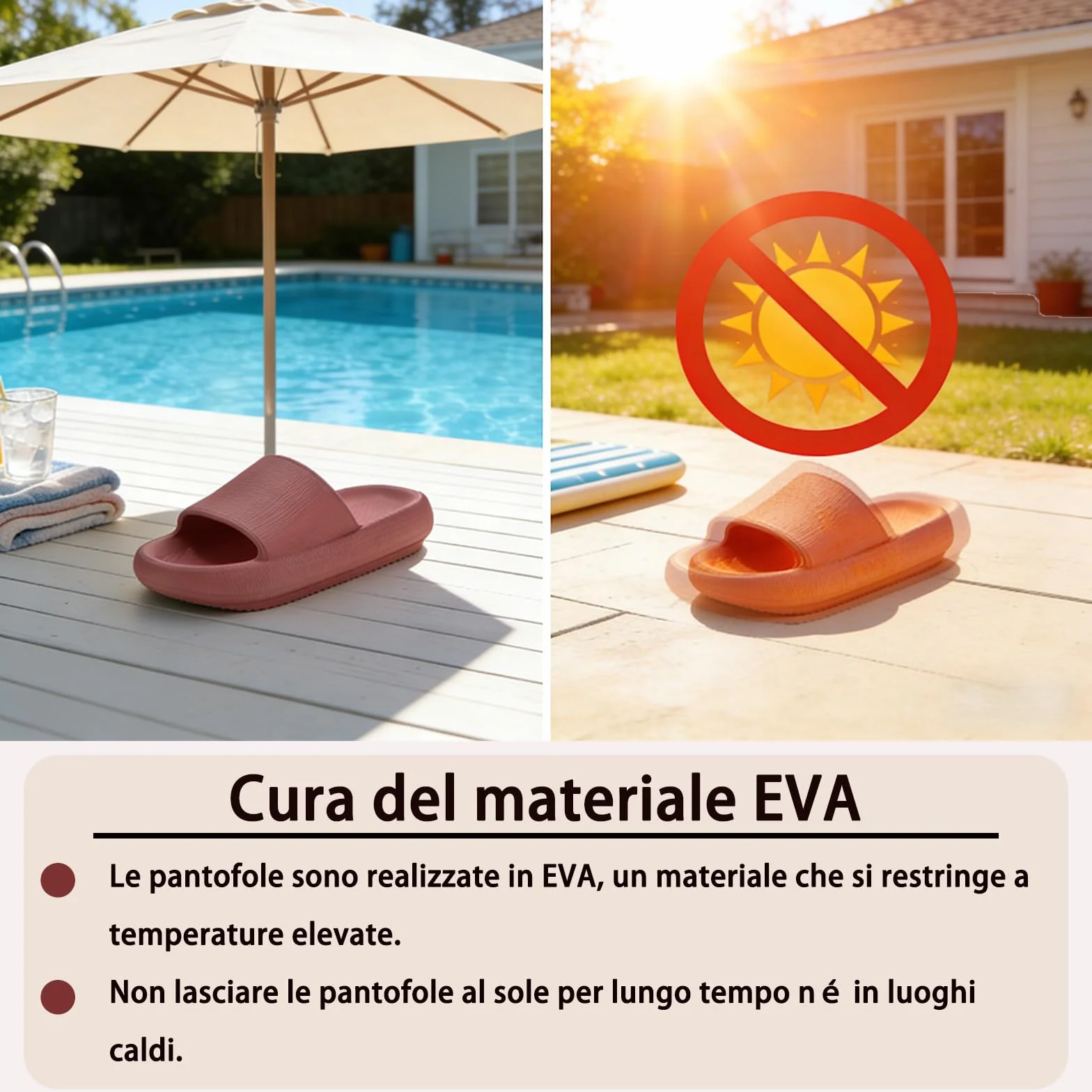 Ciabatte Donna Estive Pantofole Uomo Doccia Sandali Antiscivolo Slide Antisudore Spiaggia Piscina