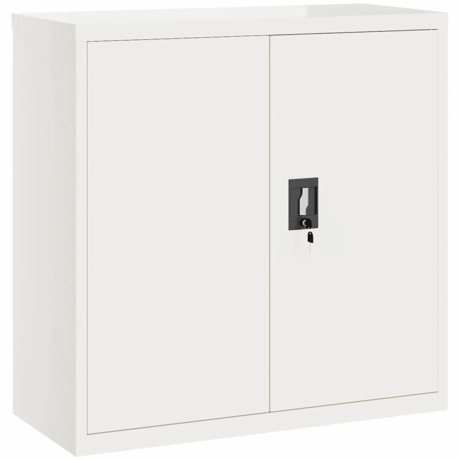 ShGaxin Armadietto portaoggetti in acciaio bianco 90 x 40 x 90 cm, armadio ufficio, armadio per raccoglitore, cassettiera ufficio, cassettiera, armadietto per cassettiera, raccoglitore ufficio