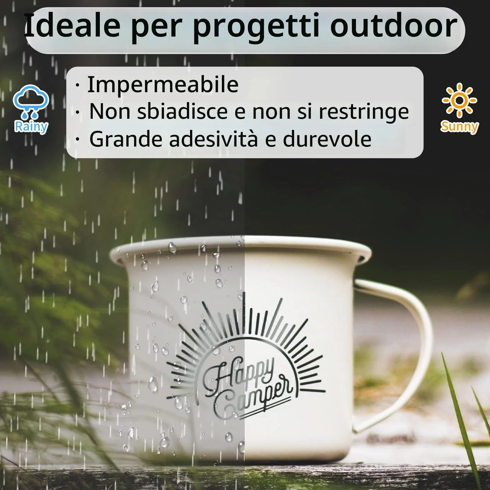 Lya Vinyl Vinile Adesivo Nero Lucido 30,5 x 152,4 cm per Cricut, Silhouette Cameo, Regali Fai Da Te, Tazza, Finestra, Ceramica, Plastica