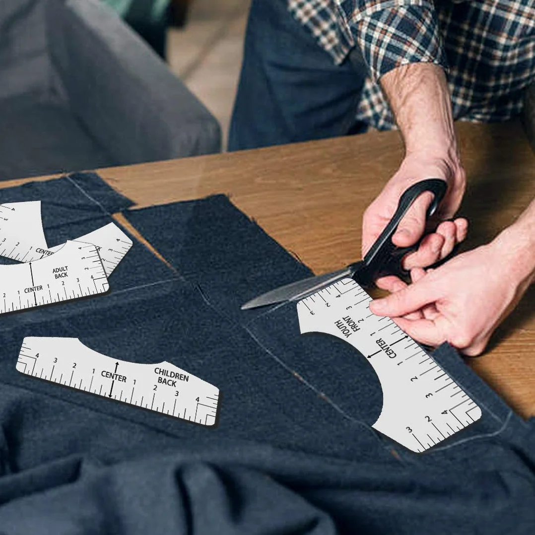 T-shirt Righello di Allineamento Guida per Posizionamento Misura