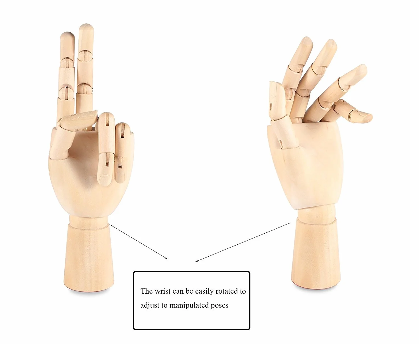 Nicwhite Manichino di Legno a Mano Snodato Articolato 10" 12" 7" per Disegnare