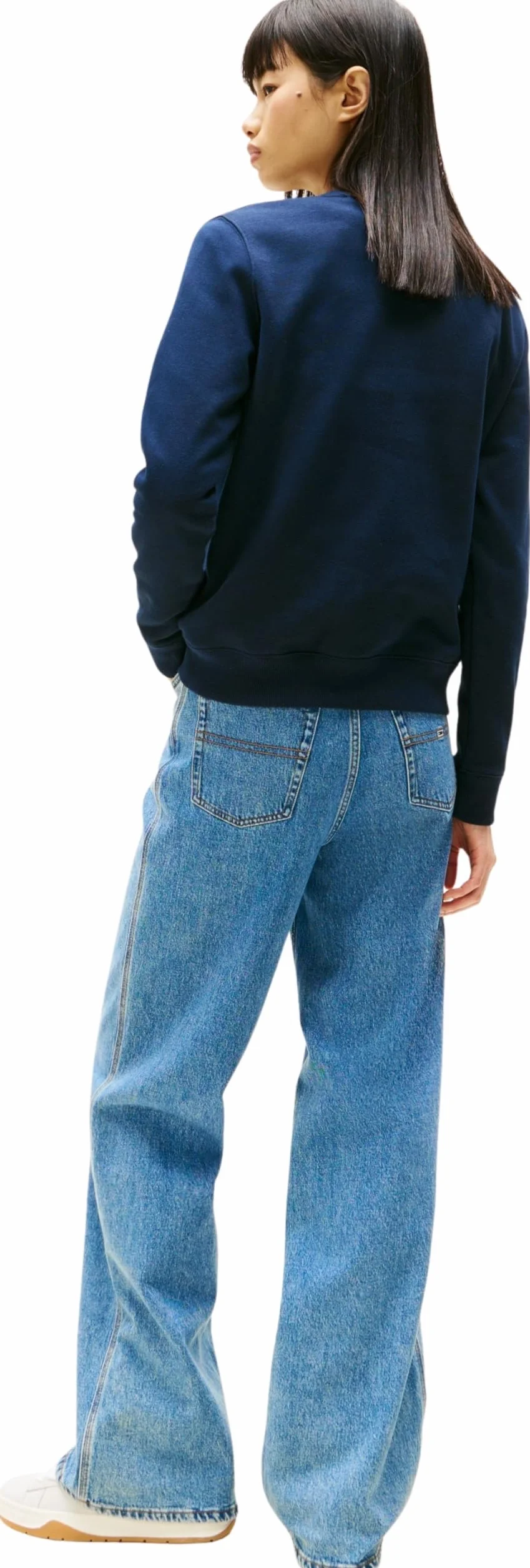 Tommy Jeans Donna Pullover Crew Neck Scollo Rotondo