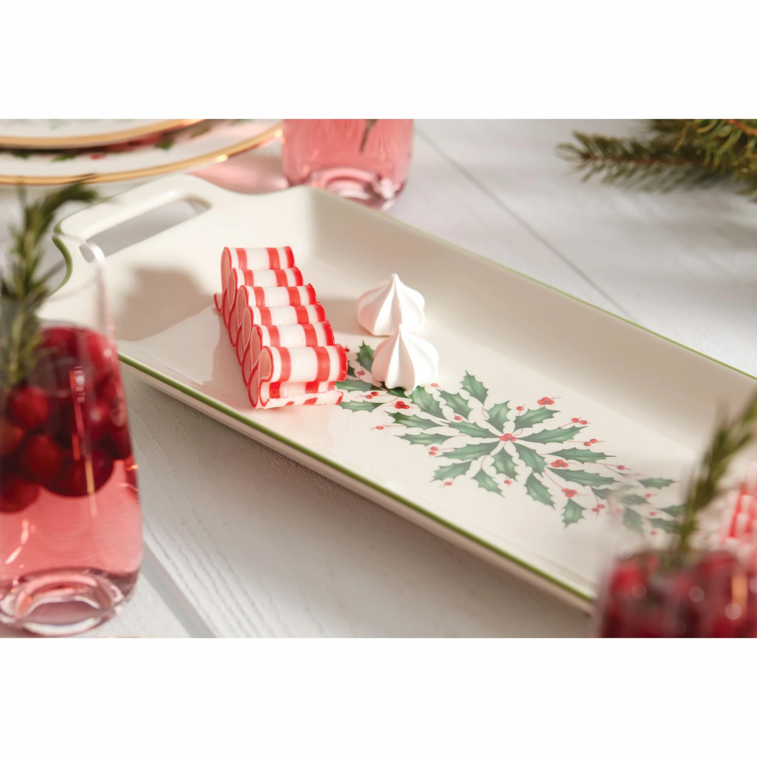 Lenox Holiday Round Platter,Ivory,13"