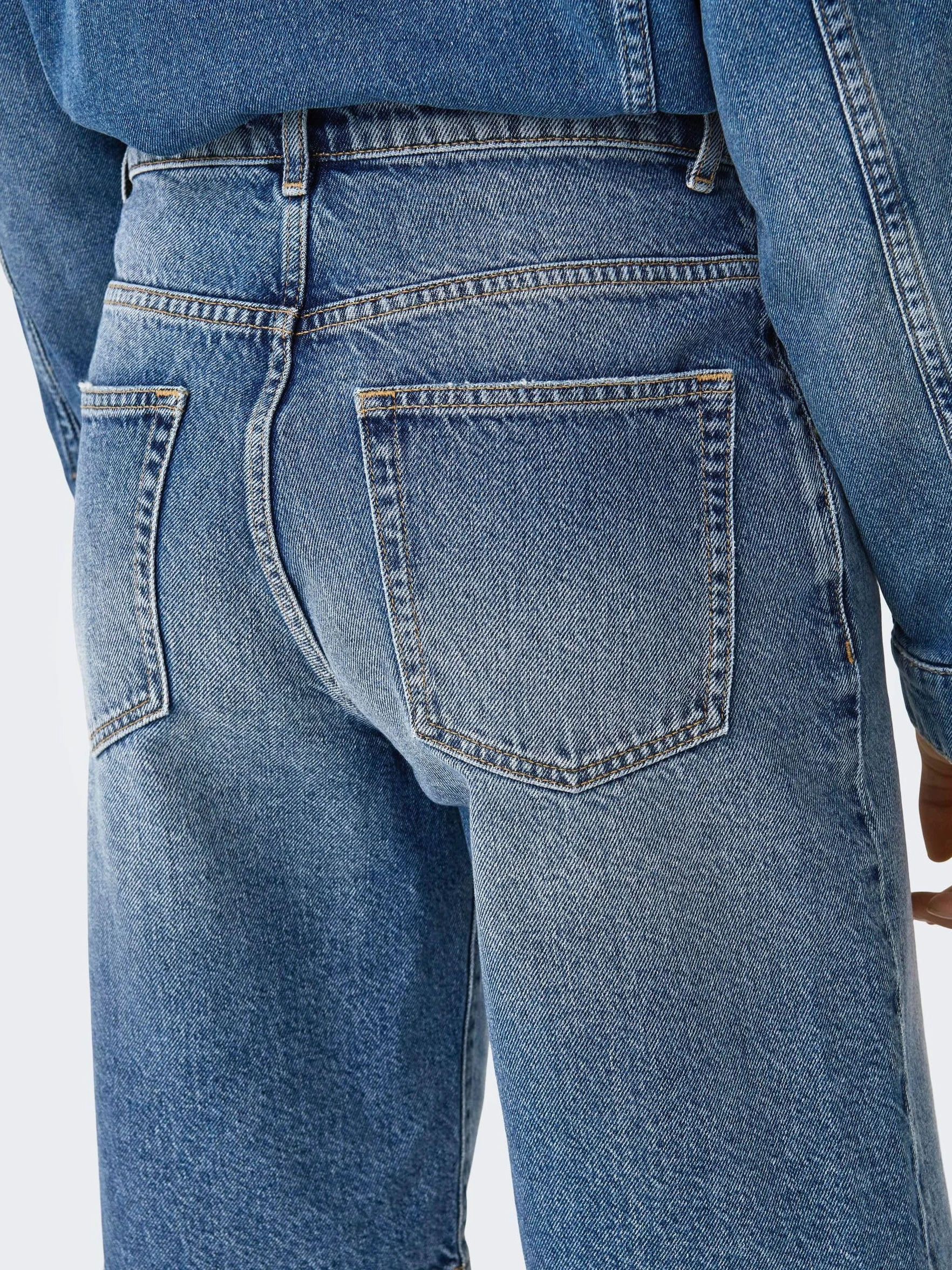 Only - Onlmate Reg Baggy Long Shorts DNM Noos, Pantaloncini in Denim a Vita Media per l'uso Quotidiano Donna