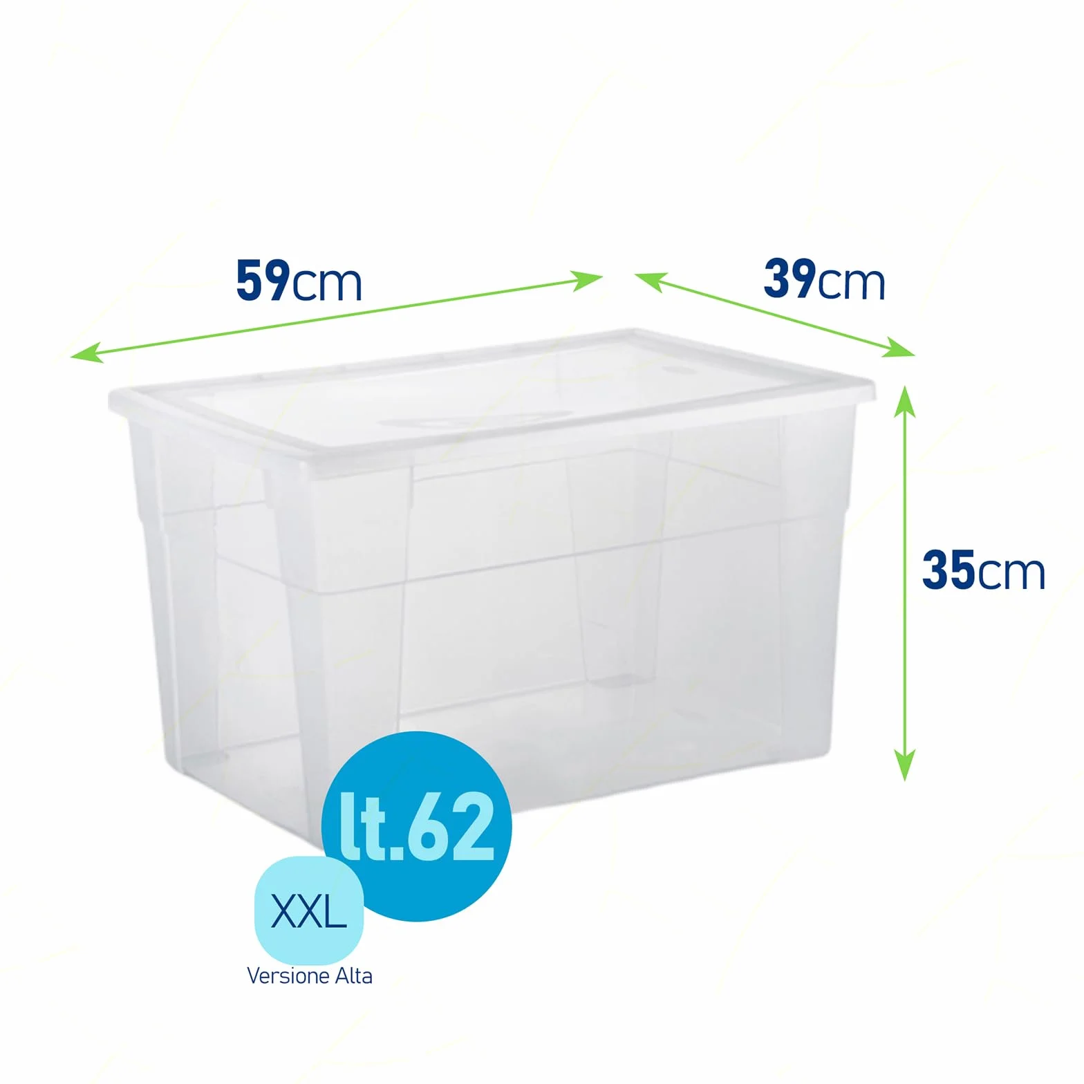 Stefanplast Visualbox Visual Box XXL Hight Bianco 60x40x35 cm
