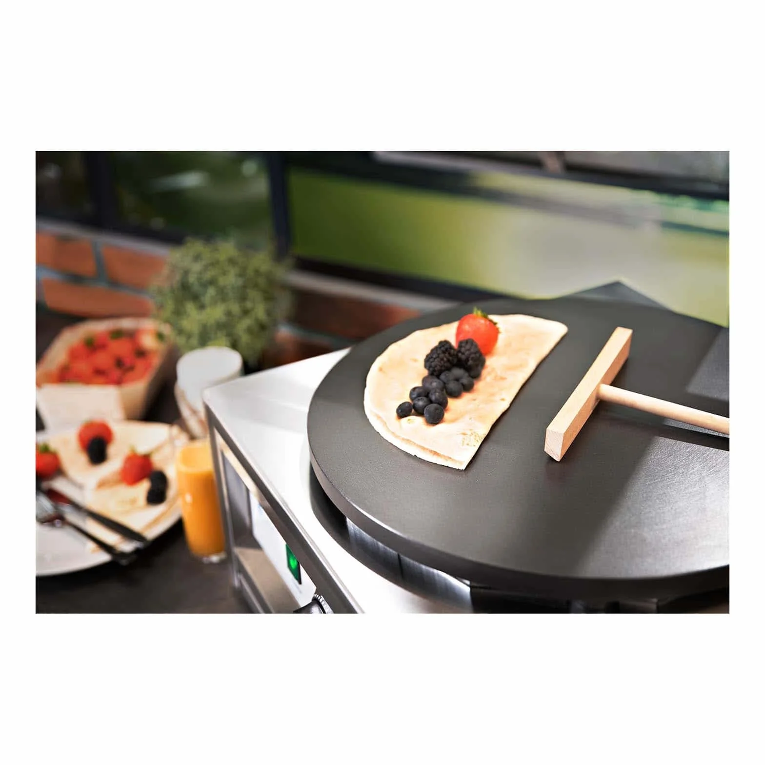 Royal Catering Crepiera Elettrica Con Piastra Macchina Per Cialde RC-CMS01 Acciaio inossidabile 0-300 °C 3000 W