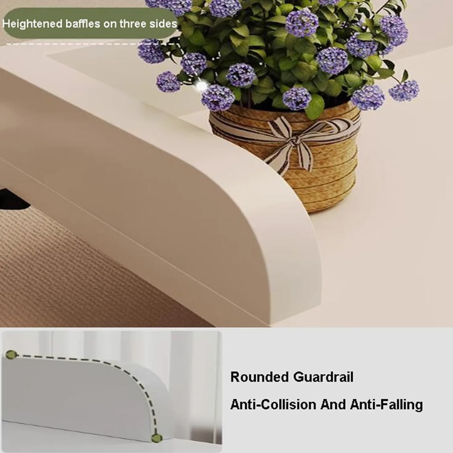Letto di Cura Mobile con Tavolo a Croce, Scrivania per casa e Ufficio con Ruote e Altezza Regolabile Tavolo Medico(Color:Nero)