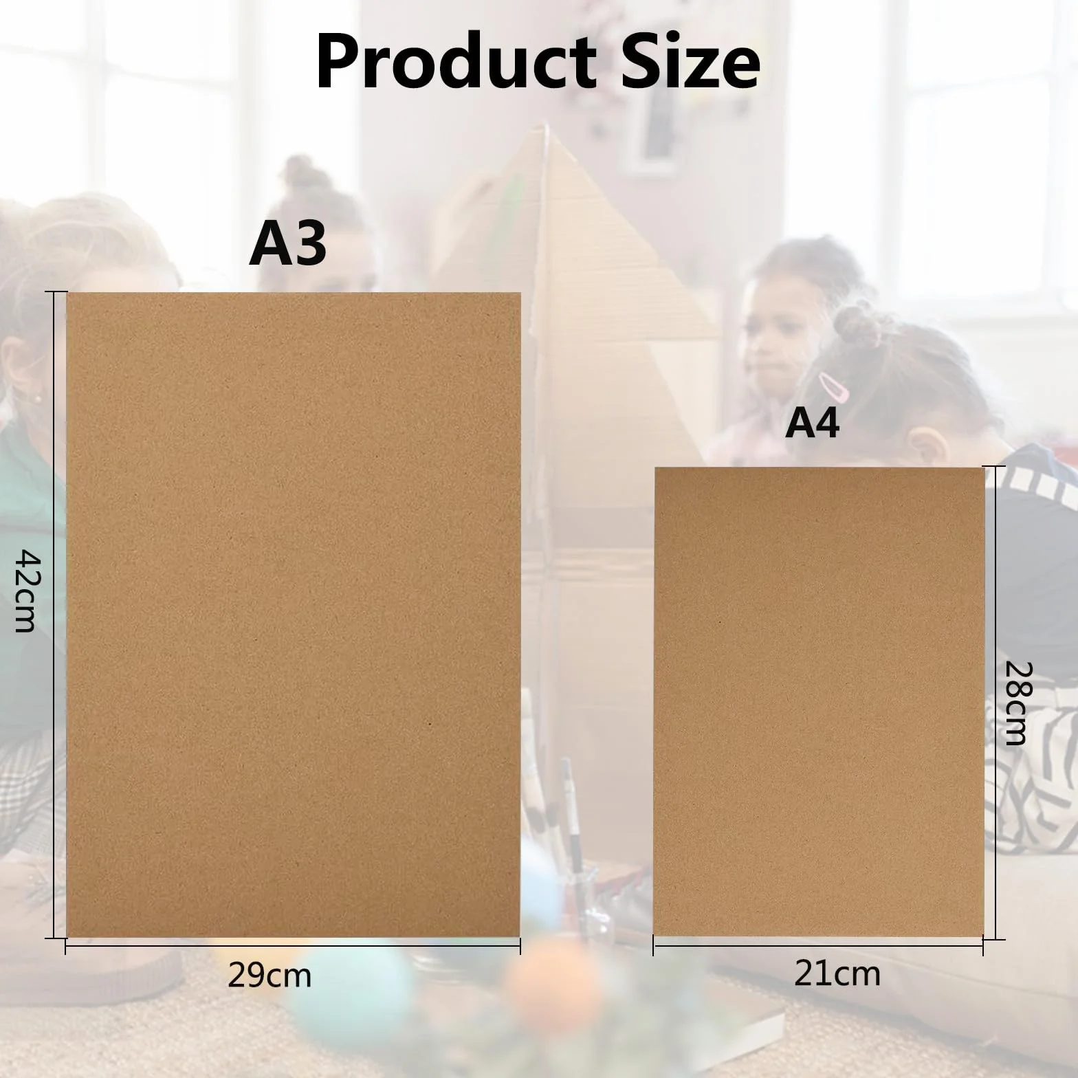 Cartone Ondulato A4 per Pittura, Modellismo, Arti e Mestieri - 20 Pezzi