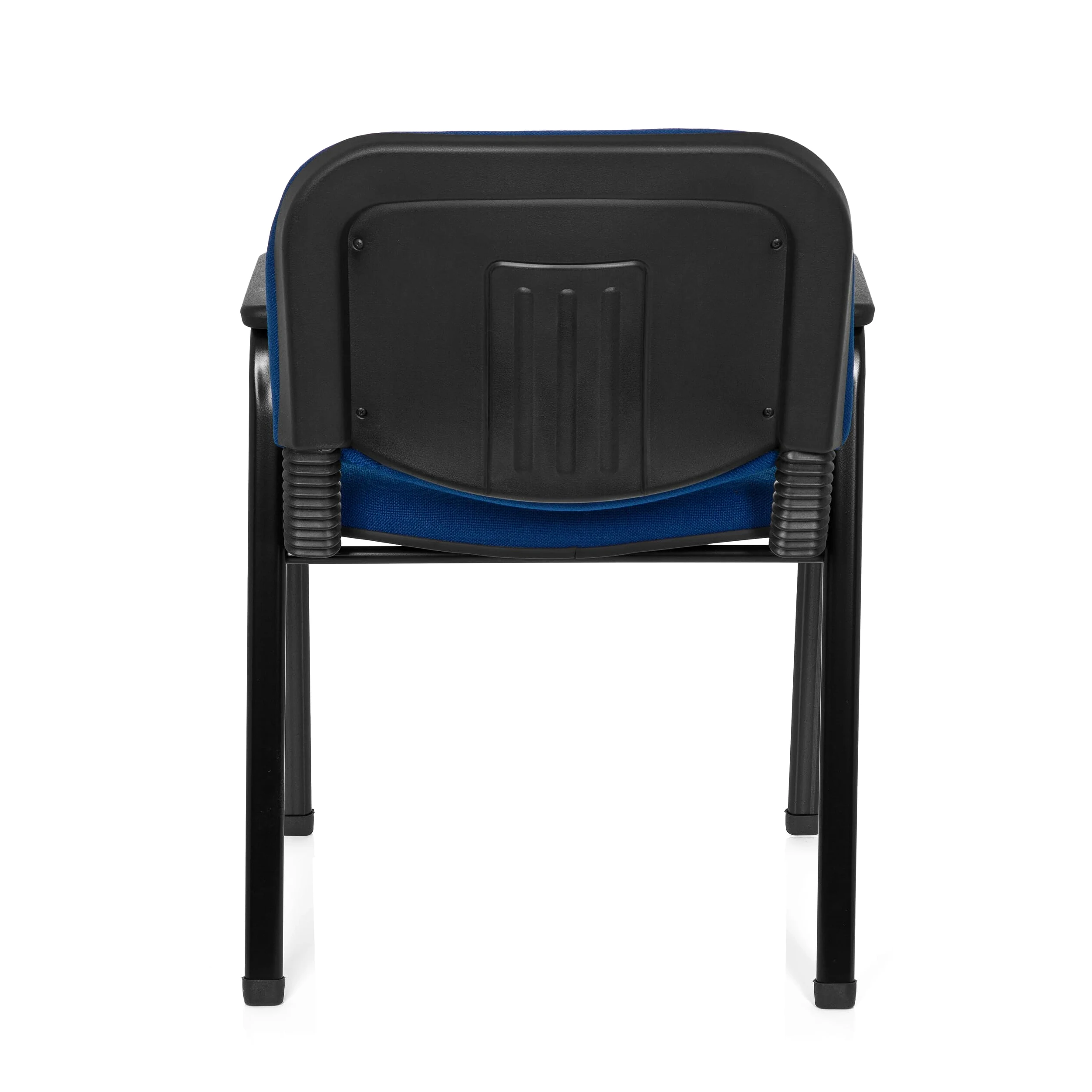 HJH Office 704341 Sedia visitatore XT 650 Fabric Blu Sedia da conferenza imbottita con braccioli, impilabile